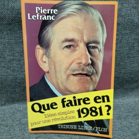 QUE FAIRE EN 1981? Idées simples pour une révolution 签名？