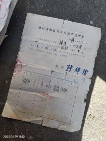 鄞县社员自留山使用证一份（1983年），盖县长印章。