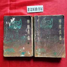 神雕侠侣（上 下册）。【陕西人民出版社，金庸 著，1985年，一版一印】。共2册/合售。