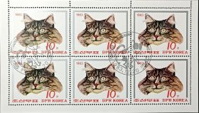 朝鲜邮票，1983年 宠物猫邮票小版张