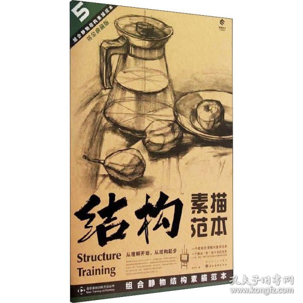 造型基础训练方法丛书5：组合静物结构素描范本（黄金典藏版）