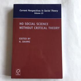 Current Perspectives in Social Theory Volume 25   No Social Science Without Critical Theory