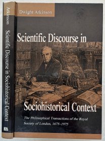 《社会历史语境中的科学话语》精装，九五品Scientific Discourse in Sociohistorical Context: The Philosophical Transactions of the Royal Society of London, 1675-1975