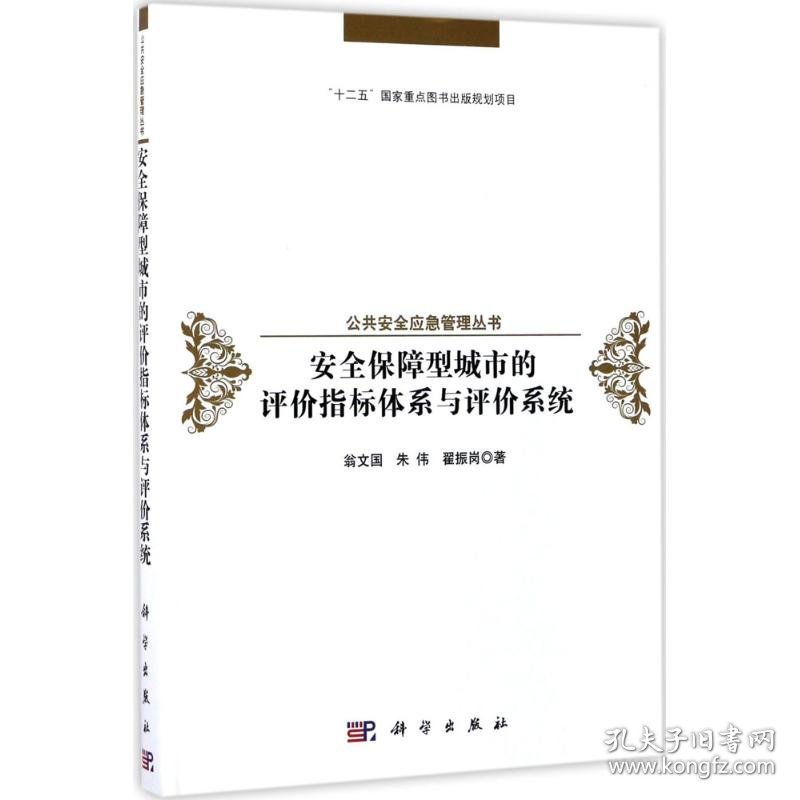 安全保障型城市的评价指标体系与评价系统