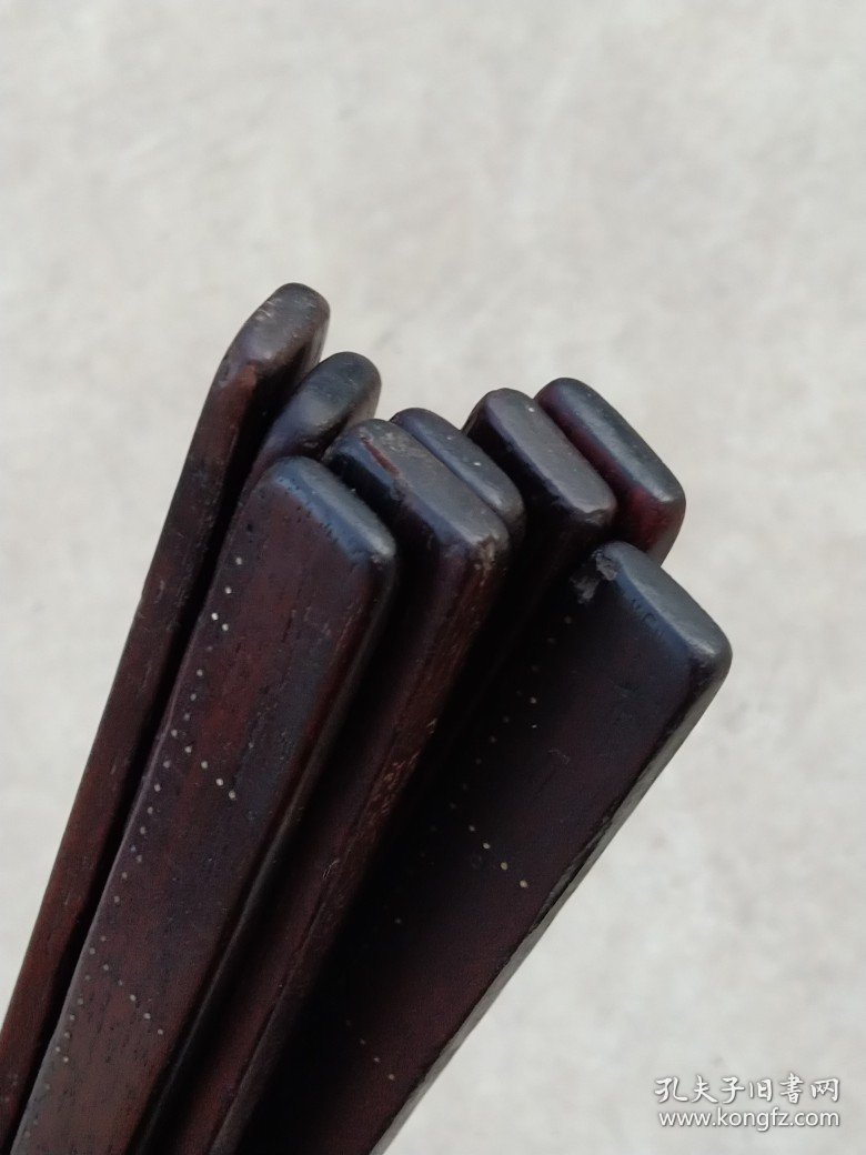 清末民国时期【红木尺子】七根，木质纹理清晰，保老保真、实拍如图！
