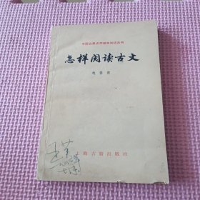 中国古典文学基本知识丛书:怎样阅读古文