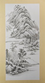 仿古山水卡纸小品（4）