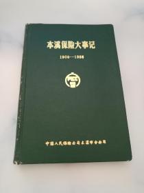 本溪保险大事记（1906-1986）