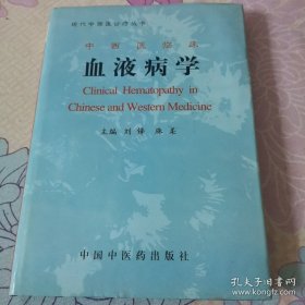 血液病学（现代中医诊疗丛书，中西医临床）实物拍摄，放心购买。扉页背贴纸印章。DvD4箱子存放