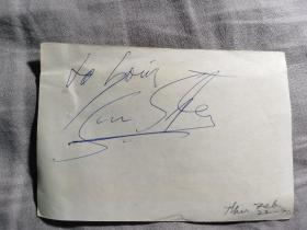 20世纪著名美国小提琴家，艾萨克·斯特恩，亲笔签名签赠【解封特价，限时限量】