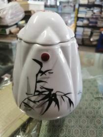 70-80年代瓷器罐梅兰竹菊霞浦县瓷厂茶叶罐（保存完整）