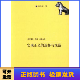 法学理念·实践·创新丛书：实现正义的选择与规范