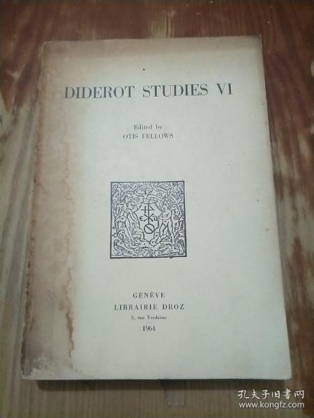 DIDEROT STUDIES VI（法文原版 狄德罗研究 6）