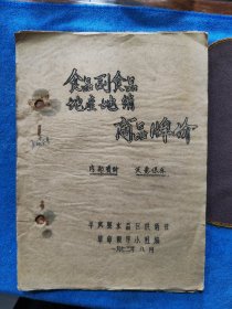 1973年食品、烟酒商品牌价