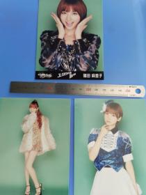 日本AKB48 团员 篠田麻里子 写真3张 （ 日本原版 尺寸12.5*9CM）