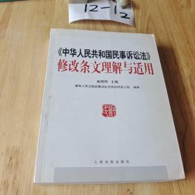 《中华人民共和国民事诉讼法》修改条文理解与适用