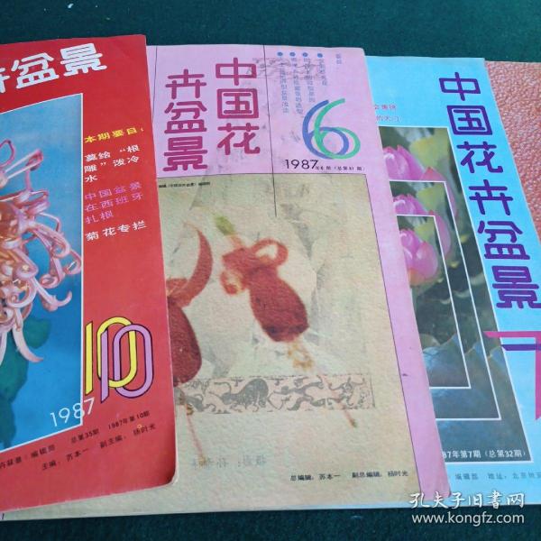 中国花卉盆景 1987年1、6、7、10