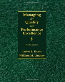 (正版)质量管理与卓越绩效 Managing for Quality and Performance Excellence(需预定或E版)
