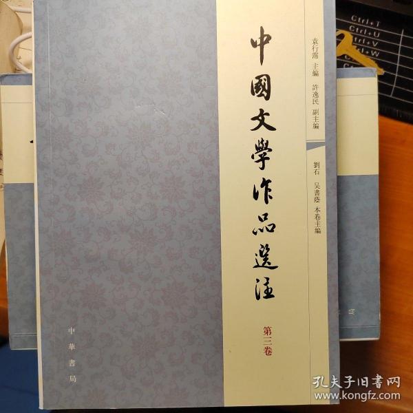 中国文学作品选注（第三卷）