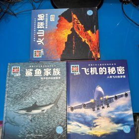 什么是什么：火山探秘、飞机的秘密、鲨鱼家族（珍藏版）3本合售