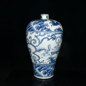 明正统青花人物故事梅瓶【45x27.5cm 】