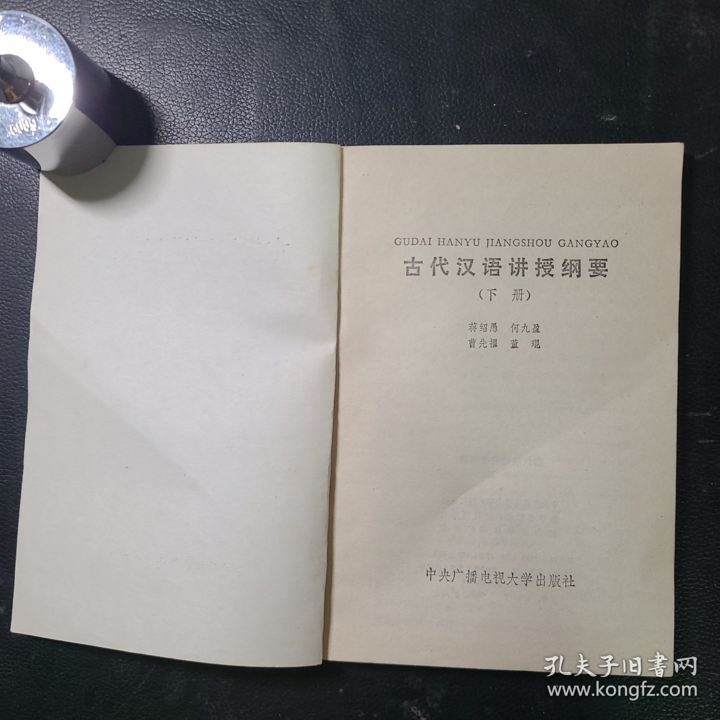 古代汉语讲授纲要下册