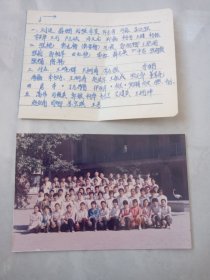 老照片 我的小同学们90年小学毕业师生合影留念（附同学们姓名）