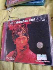 【歌曲14】影视明星音乐歌曲VCD，刘德华vision tour 2004卡拉OK演唱会Karaoke三碟