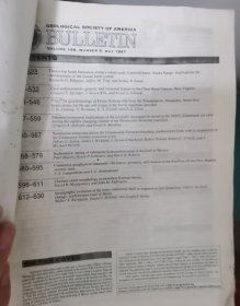 英文原版：Geological society of america bulletin（美国地质学会学报），1998年—2001年之间 共129期