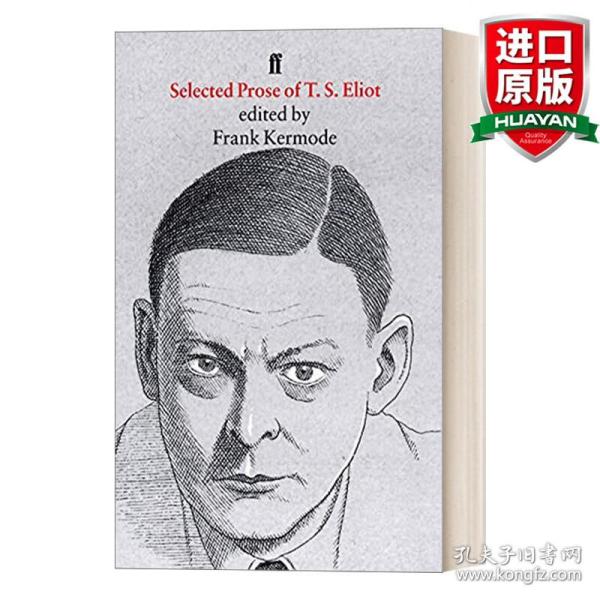 英文原版 Selected Prose of T. S. Eliot T.S.艾略特批评文集 英文版 进口英语原版书籍