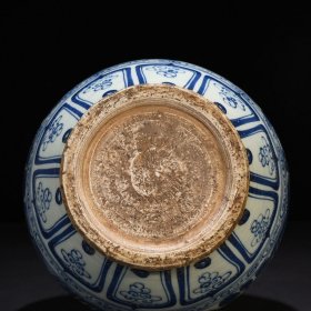 元青花鱼藻纹双耳瓶 50*30厘米