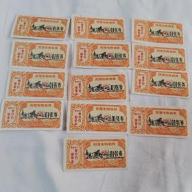 1970年 阳泉市购物券