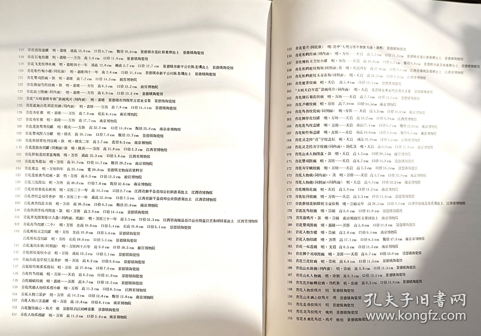 中国陶瓷 景德镇民间青花瓷器