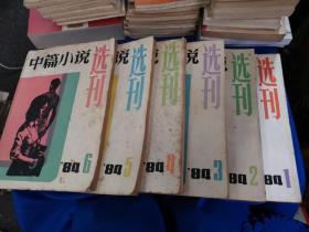 中篇小说选刊（双月刊）1984年（第1-6期）6本合售