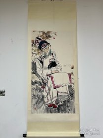 著名画家 
原裱何家英作品