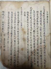 清咸丰年~手抄本《朝表申奏》，尺寸21*17.5公分，共61个筒子，内容齐全。