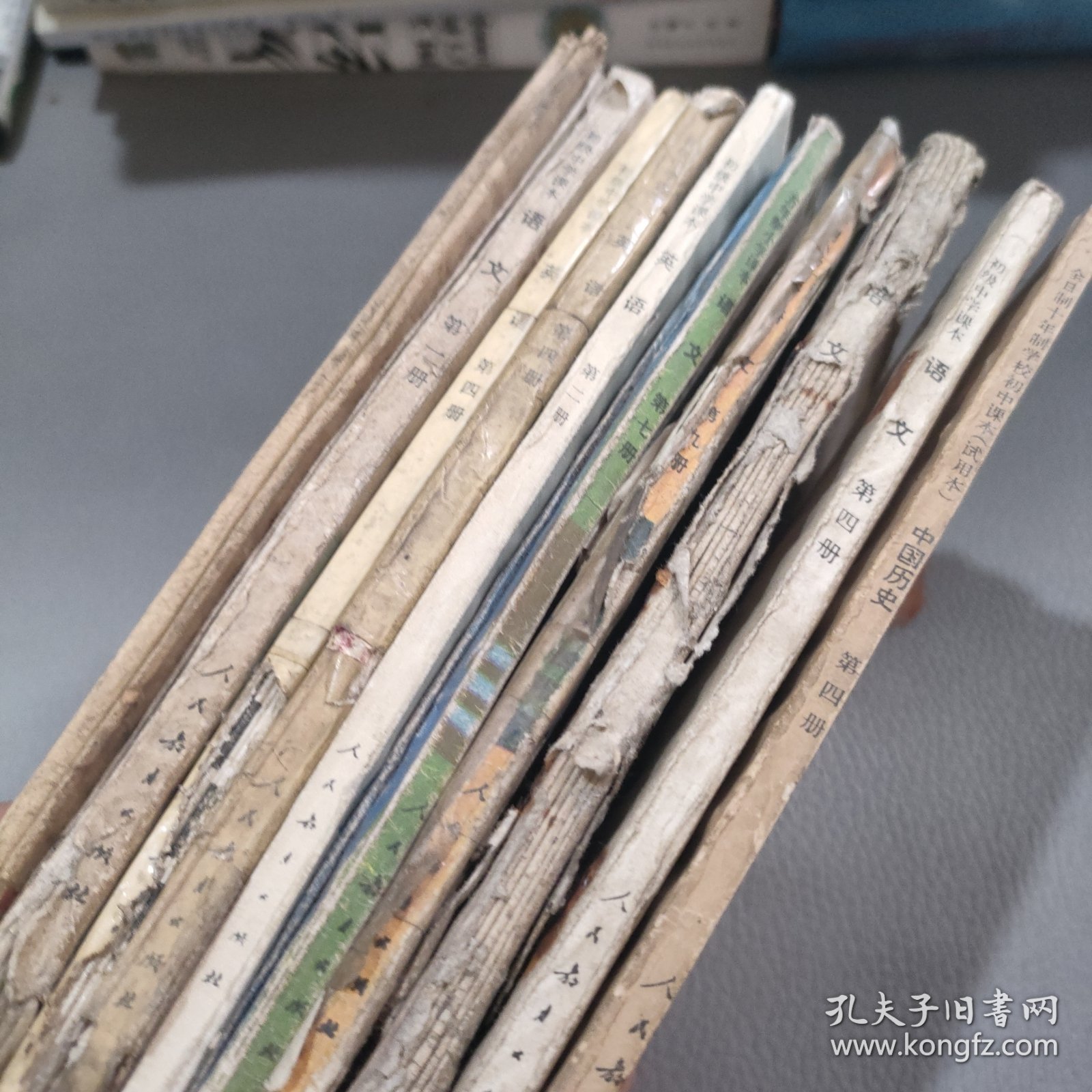 五年制小学课本语文+初级中学课本英语+小学课本政治/中国历史【11本合售】