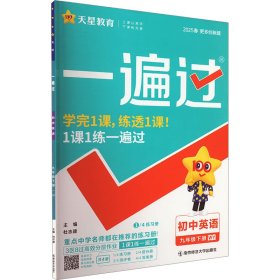 【正版】一遍过 初中英语 九年级下册 WY 2025