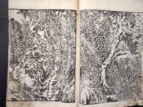 线装古籍木版画册《绘本忠臣藏》木刻版画册，版画精美，尺寸22.5*15.5