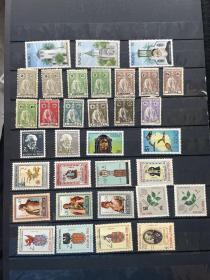 瑙鲁早期老邮票英属时期邮票 部分古典邮票、地图异形邮票少见 新票保存很好
