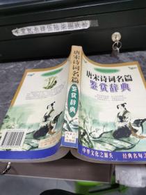 唐宋诗词名篇鉴赏辞典