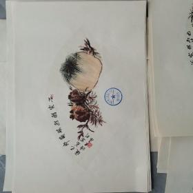 杨无恙画册（扇面）（全十二张）〈1955年出版发行〉