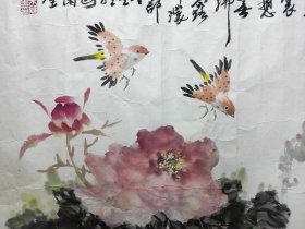 苏州名家 朱欣生 花鸟一件