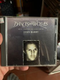 欧美版CD John Barry 约翰巴里 dance with the wolf 与狼共舞 九新 歌纸轻微卡痕 架4