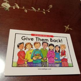 Give Them Back！：LEVELED BOOK·D
