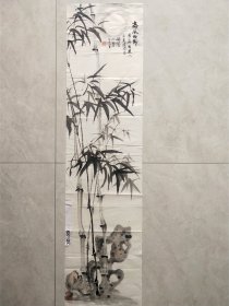 陕西大荔画家周向阳参展作品137×34保真迹