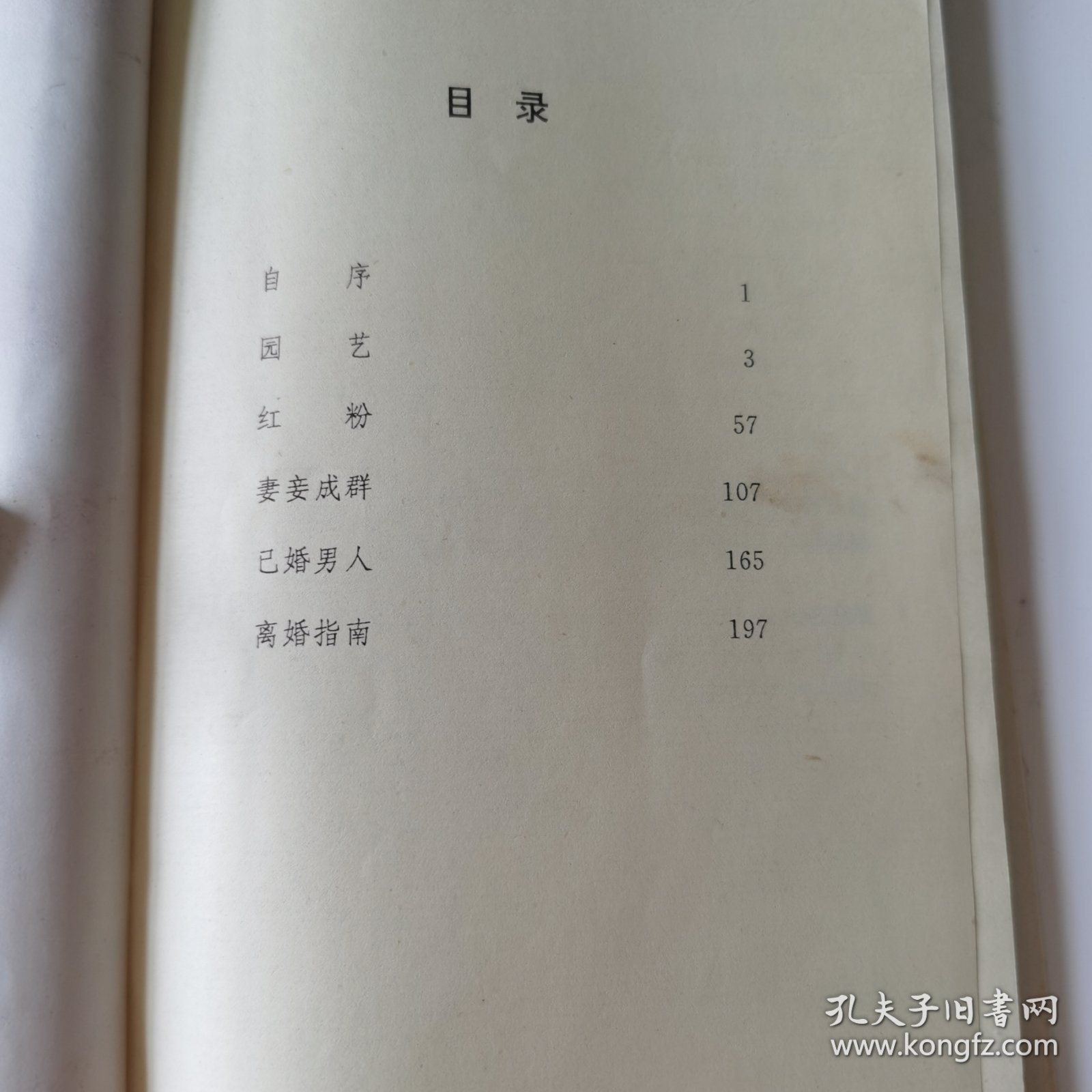 苏童文集一婚姻即景