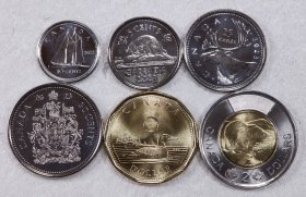 加拿大2023年查尔斯三世头像6枚套币