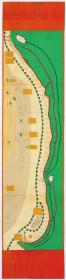 古地图1898 柒月分浙江省海塘沙水情形图 光绪贰拾肆年 。纸本大小21.4*90.35厘米。宣纸艺术微喷复制。80元包邮
