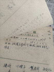 1958年10月浙江省遂安县龙川乡人民医院名医余方栋中医处方笺14张合张拍。